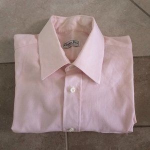 VTG Christian Dior Light Pink Dress Shirt